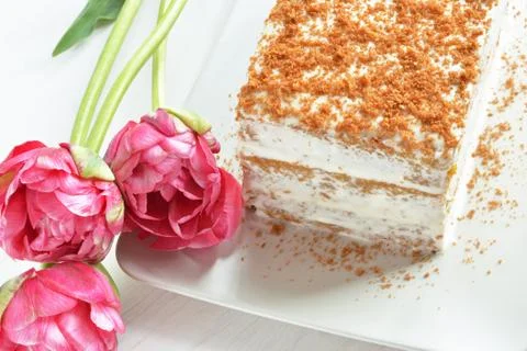Carrot cake dessert Foto stock