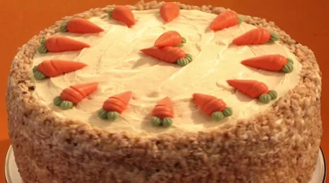 Carrot cake Stock Footage 8572734