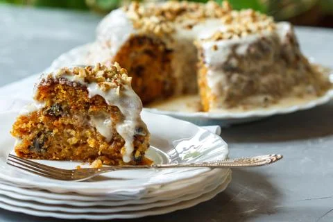 Carrot cake Stock Photos