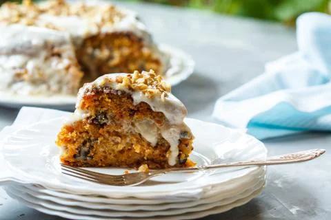 Carrot cake Stock Photos