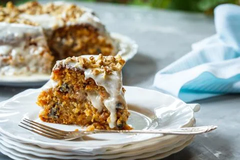 Carrot cake Stock Photos