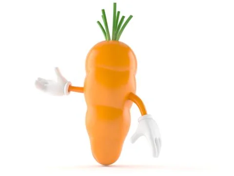 Carrot character Stock Illustration