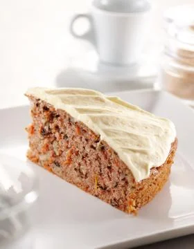 Carrot cheesecake Stock Photos