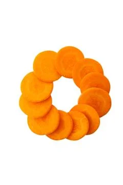 Carrot in circle Stock Photos