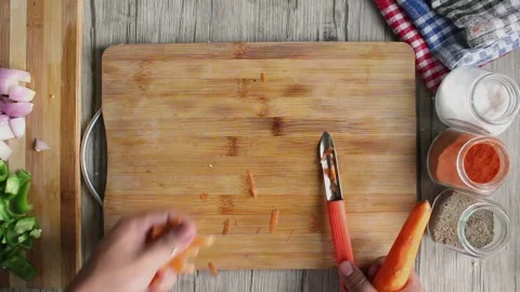Carrot cutting Stock Footage 283924254