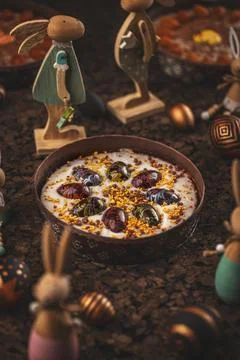 Carrot Easter cake Stock Photos