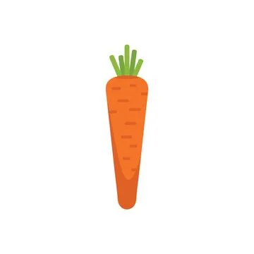 Carrot gmo icon flat vector. Agriculture food 스톡 일러스트