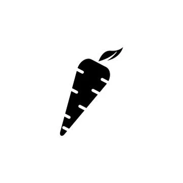 Carrot icon. Design template vector Stock Illustration