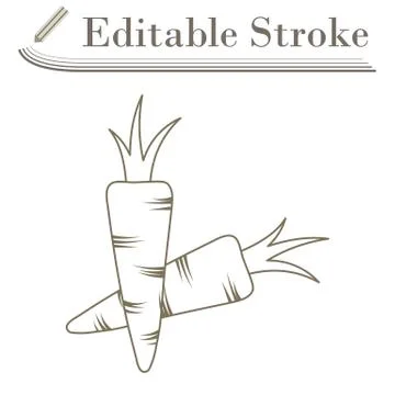 Carrot Icon Stock Illustration