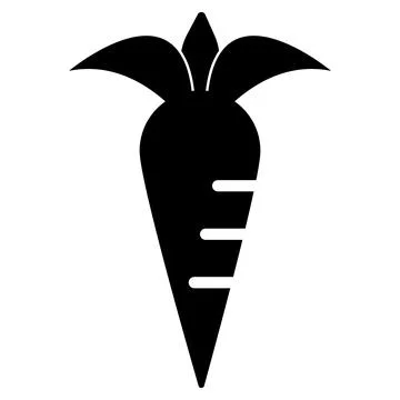 Carrot icon vector Stock Illustration