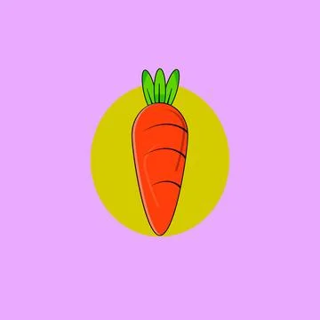 Carrot icon. Vector illustration Stock Illustration
