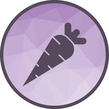 Carrot icon vector image. Stock Illustration