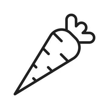 Carrot icon vector image. Suitable for mobile apps, web apps and print media. Illustrazione stock