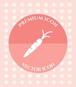 Carrot Icon for Web, Applications, Software &amp; Graphic Designs. Stock Illustration