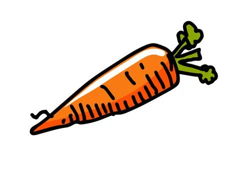Carrot illustration Stock Illustration