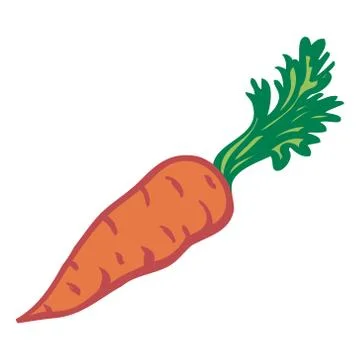 Carrot. Isolated object. Vector Image. Stock Illustration