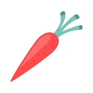 Carrot isolated on white background. Stock Illustration