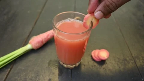 Carrot juice. Stock Footage 264275177