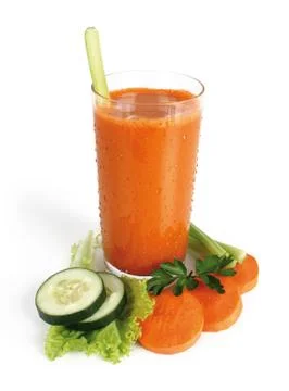 Carrot juice Stock Photos