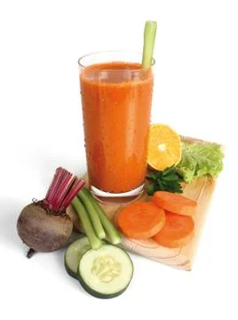 Carrot juice Stock Photos