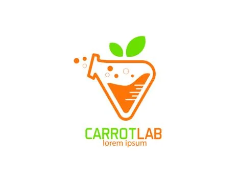 Carrot lab logo Stockillustratie
