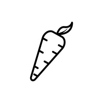 Carrot line icon. Design template vector Stock Illustration