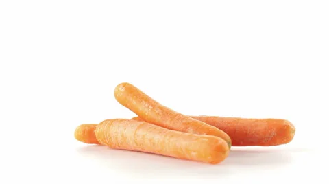 Carrot many front view Video stock 25430256