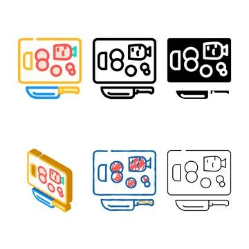 Carrot multipack slice ring color icon vector Stock Illustration