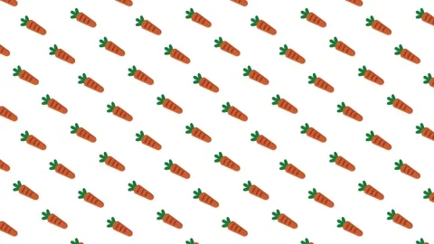 Carrot Pattern Background Stock Footage 323288850