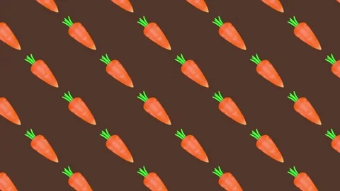 Carrot pattern background moves smoothly with simple directional Stock Footage 335774795