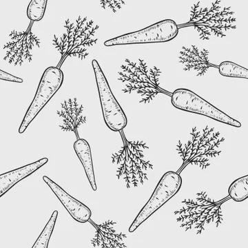Carrot pattern Stock Illustration