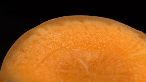 Carrot in rotation on black background. 動画素材 98763714