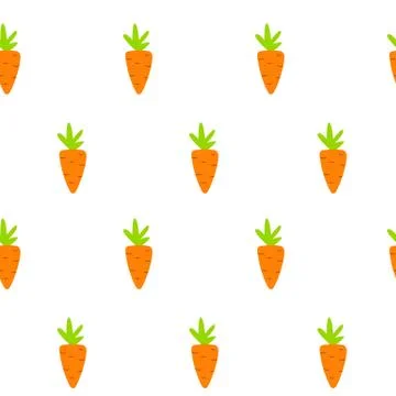Carrot Seamless Pattern Background  Illustration Stock Illustration