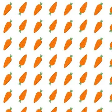 Carrot simple seamless repeating pattern Stock Illustration