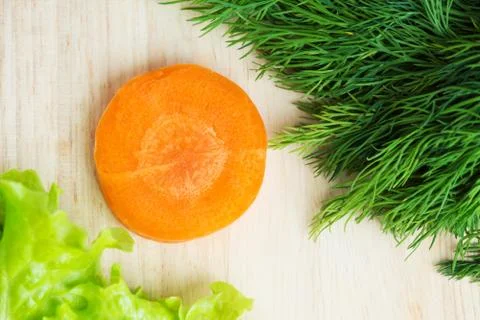 Carrot slice Stock Photos