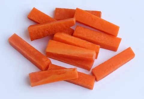 Carrot slice on white background Stock Photos