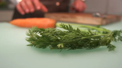 Carrot slicing Video stock 49028304