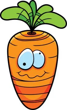 Carrot Smiling Stock Illustration