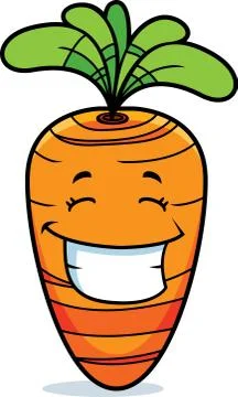 Carrot Smiling Stock Illustration
