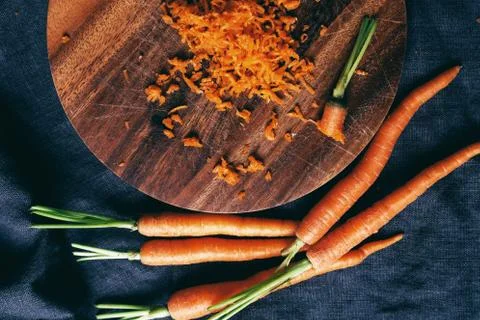 Carrot on the table Stock Photos