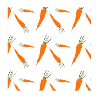 Carrot vector pattern wallpaper pattern surface textures illustration cute Stock Illustration