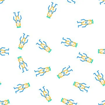 Carrot vegetable character vector seamless pattern Stock Illustration