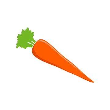 Carrot - Vegetable Icon Vector Logo Template Illustration Design Stock Illustration