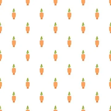 Carrot vegetable pattern showing food and healthy eating concept Stock Illustration