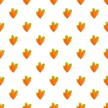 Carrot vegetable seamless pattern creating a healthy background 스톡 일러스트