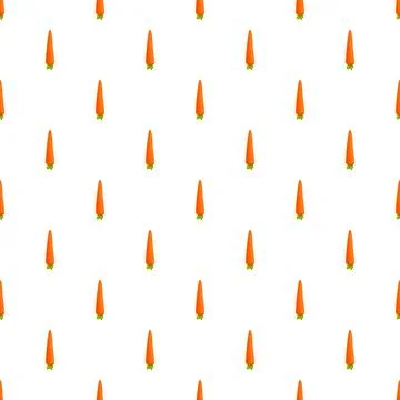 Carrot vegetable seamless pattern repeating background Stock Illustration