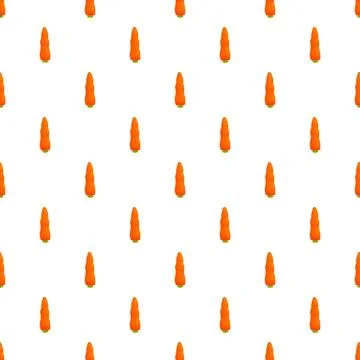 Carrot vegetable seamless pattern white background 스톡 일러스트