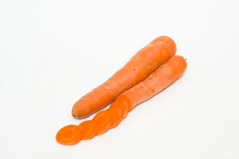 The carrot on white background Stock-Fotos