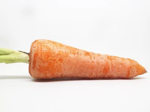 Carrot on a White Background Stock-Fotos