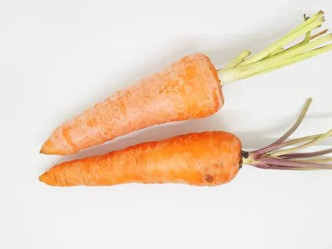 Carrot on a white background Stock-Fotos
